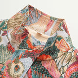 Sioban Peacock Print Jacquard Bomber Jacket