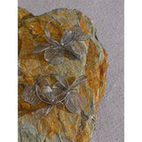 Lamari Metal Grid Flower Hoop Earrings