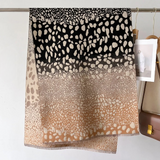 Luxe Ombre Leopard Print Woolen Scarves