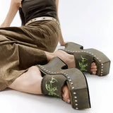 Cleo Chunky Platform Boho Mules