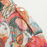 Sioban Peacock Print Jacquard Bomber Jacket