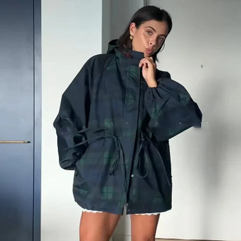 Emilee Plaid Oversized Jumper Jacket