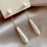 Elegant Baroque Pearl Water Drop Earrings