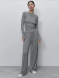 Eugenia Minimalist Knit Tracksuit Set