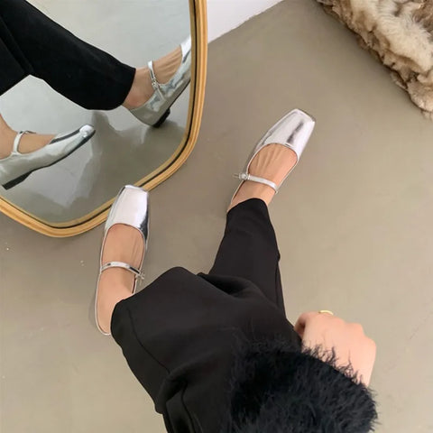 Geox D Palmaria B - Balletto Piatto In Pelle Per Bambine E Ragazze, Suola In Gomma - Foto 12