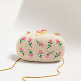 Miyako Floral Embroidered Clutch
