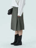 Maya Irregular Pleated Skorts