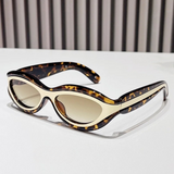 Finley Oval Cat Eye Two Tone Sunglasses