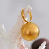 Jumbo 18K Golden Ball Cocktail Ring