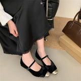 Tierry Cap Toe Ruched Velvet Ballet Pumps