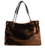 Tara Soft Faux Fur Tote Bag