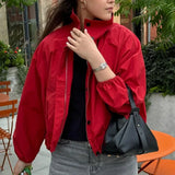 Bahar Cropped Casual Jumper Jackets