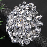 Haylo Round Crystal Clip Earrings