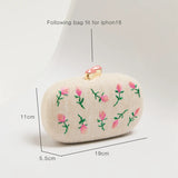 Miyako Floral Embroidered Clutch