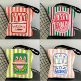 Riviera Sardine Tin Graphic Tote Bag