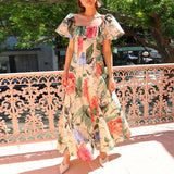 Marion Floral Ruffle Off The Shoulder Maxi Dress