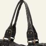 Ezira Distressed Moto City Shoulder Bag