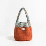 Kami Two Tone Mini Knit Bucket Bag