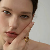 Elya Chunky Circle Ring