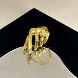 Lyke Sculptural Hand Ear Cuff