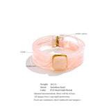Jasmine Acrylic Wide Bracelet Bangle