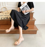 Joseline Camellia Flower Jelly Flats