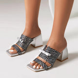 Karla Bow Tie Serpentine Mule Sandals