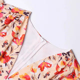 Nina Spring Floral Mini Flare Dress