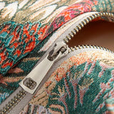 Sioban Peacock Print Jacquard Bomber Jacket