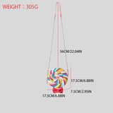 Sweet Rainbow Lollipops Crossbody Bag