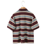 Bessie Casual Striped Polo T-shirts
