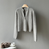 Kasey Basic Knit Bomber Jacket