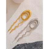 Rho Metal Geometric Fashion Hairpin