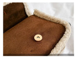 Beatriz Faux Serpa Shoulder Flap Bag