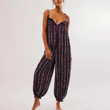 Shona Empire Spaghetti Strap Babydoll Jumpsuits