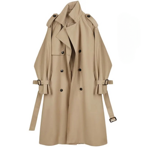 Maithe Casual Double Breast Trench Coats