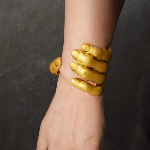 Lilithe Sculptural Hand Cuff Bracelet