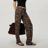 Carly Leopard Ribbed Leggings Pants