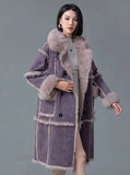 Maeve Faux Fur Shearling Patchwork Coats