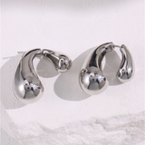 Gloria Double Sided Water Drop Earrings