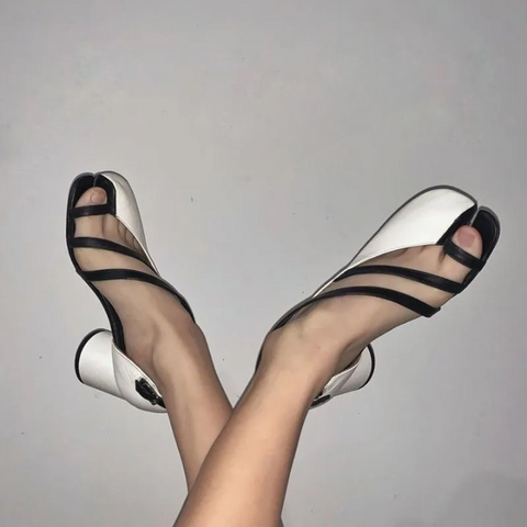 Emersyn Half Cut Out Tabi Sandals