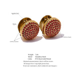 Samara CZ Crystal Disk Earrings