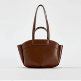 Rumi Casual Vegan Leather Basket Tote