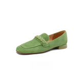 Mariana French Braids Suede Loafers