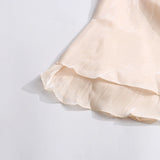 Heran Pleated Tie-Waist Chiffon Dress