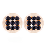 Njeri Rhinestone Disk Stud Earrings