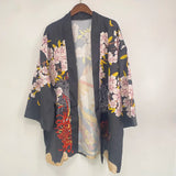 Unisex Harajuku Cat Print Yukata Kimono