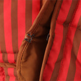 Esa Orange Red Stripe Quilted Jacket