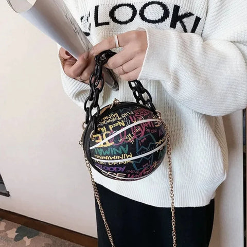 Tina Graffiti Basket Ball Bag