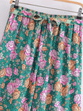 Vianca Bohemian Floral Flowy Pants